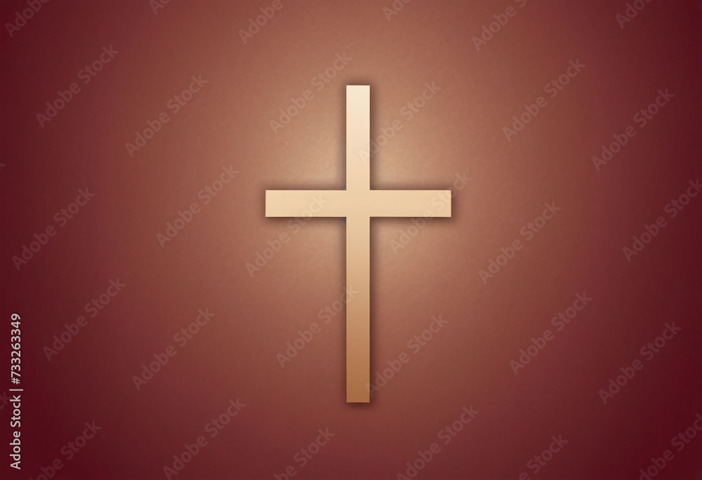 Brown Gradient Cross Wallpaper