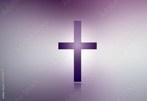 Purple Gradient Cross Wallpaper