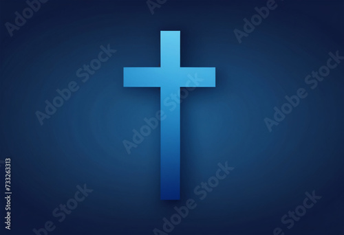 Blue Gradient Cross Wallpaper