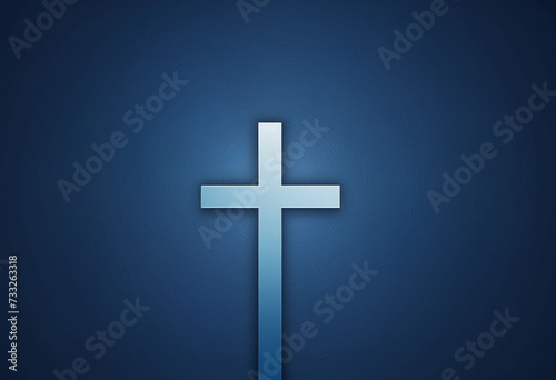 Dark Blue Cross Wallpaper