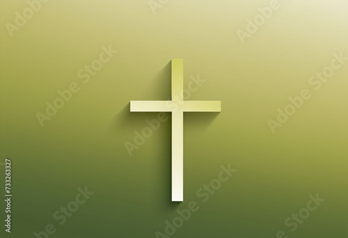 Dark Green Gradient Cross Wallpaper