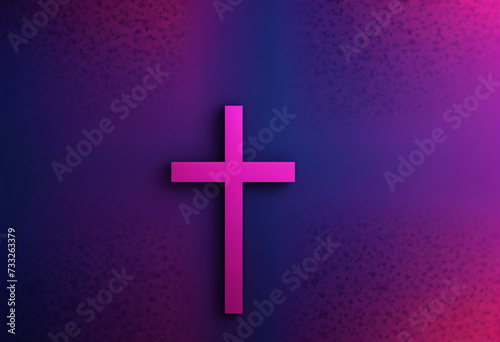 Dark Purple Pink Cross Wallpaper