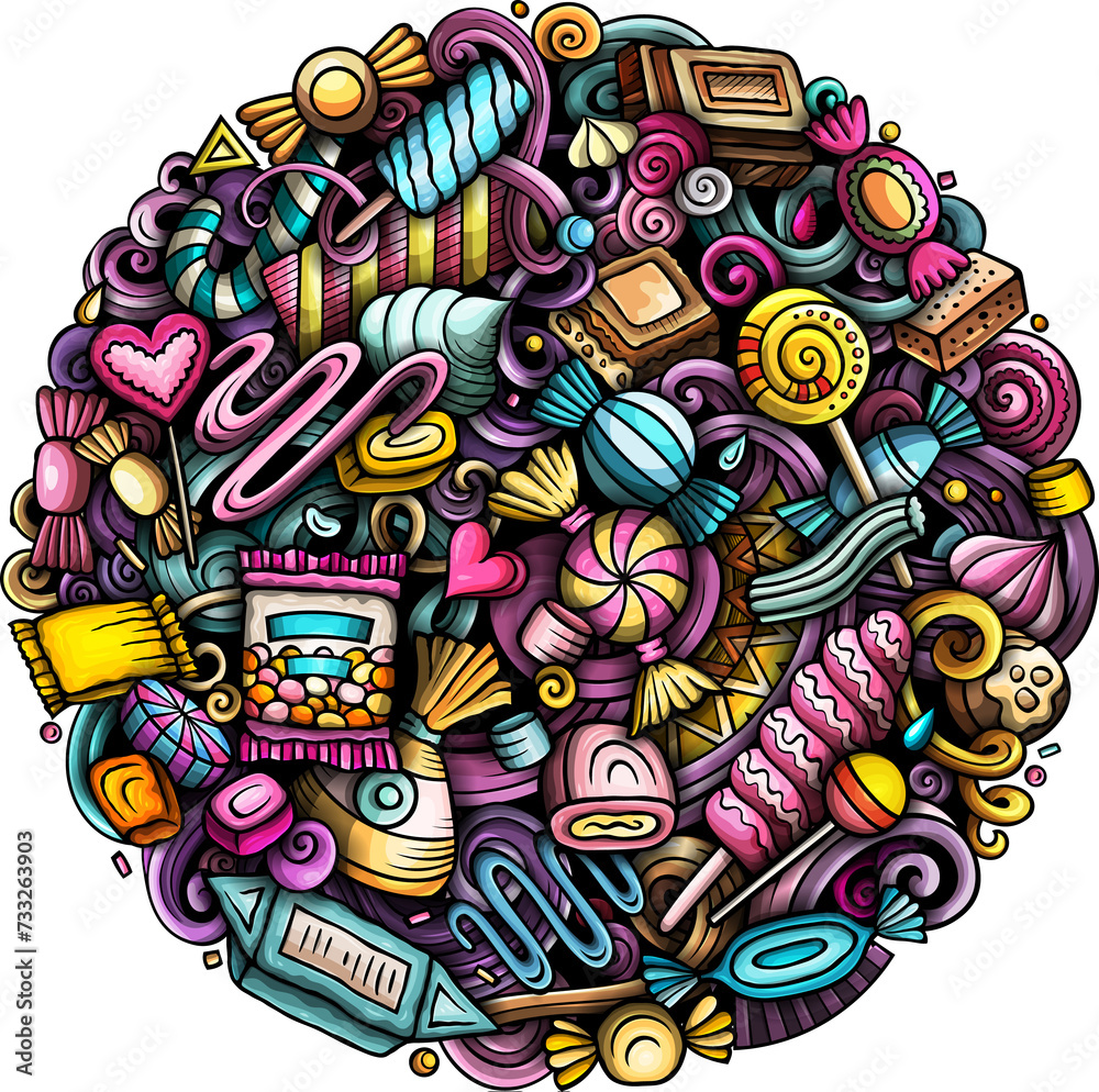 Candies cartoon doodle Candies cartoon doodle