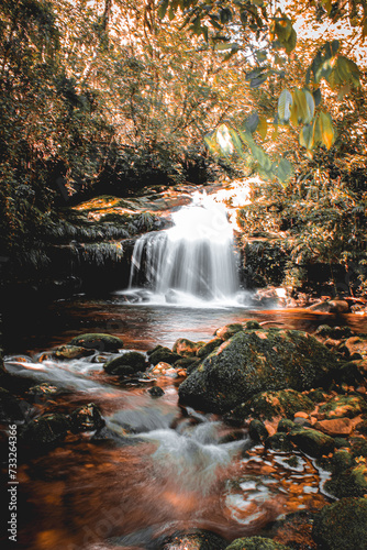 Fototapeta Naklejka Na Ścianę i Meble -  Waterfall in the forest - cachoeira
