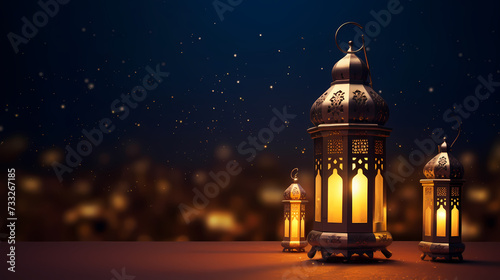 Ramadan background, celebrating Eid al-Fitr and Ramadhan © ma