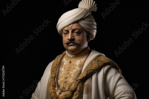 Tipu Sultan realistic illustration