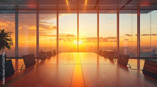 Stunning sunset view from a...