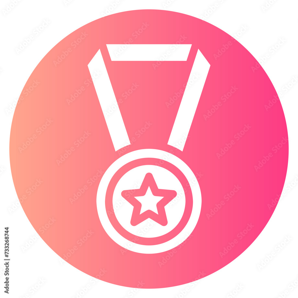 medal gradient icon