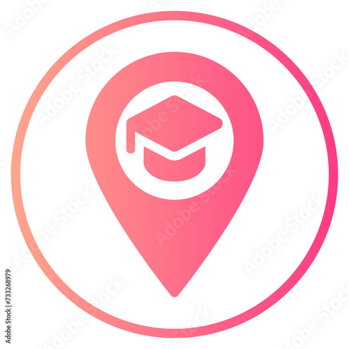 Free Download location gradient icon - GFXLoad