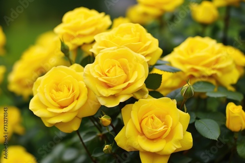 Bright Summer Joy  Soft-Focus Yellow Roses - A Simple yet Positive Image of Gratitude