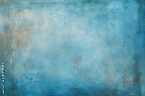 Blue Canvas Texture - Turquoise Background with Stroke and Grated Dirt in Old Style