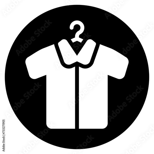 get dressed glyph icon