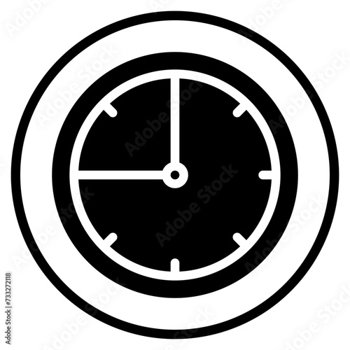 Free Download clock glyph icon - GFXLoad