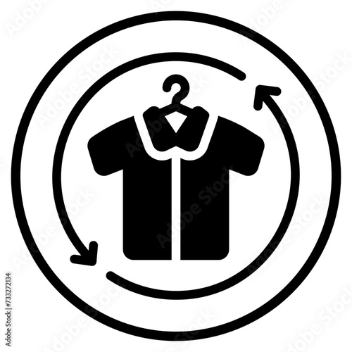 get dressed glyph icon