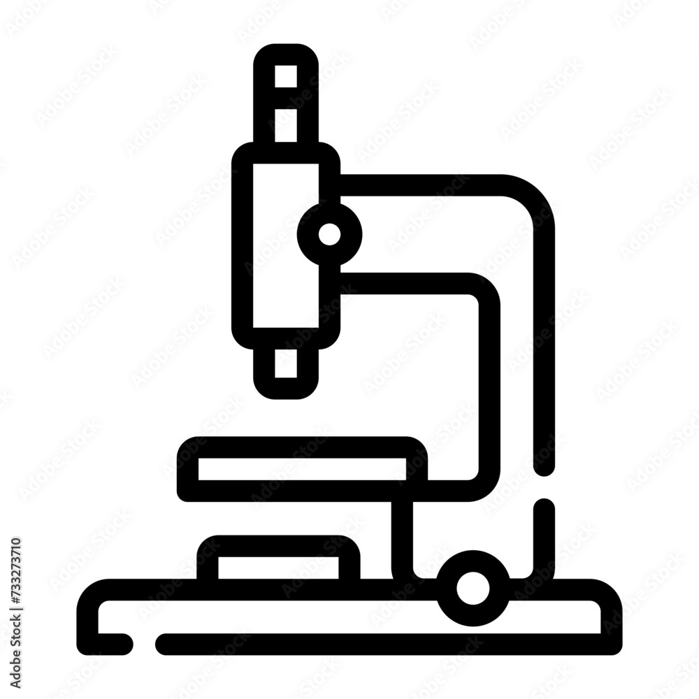 microscope line icon microscope line icon