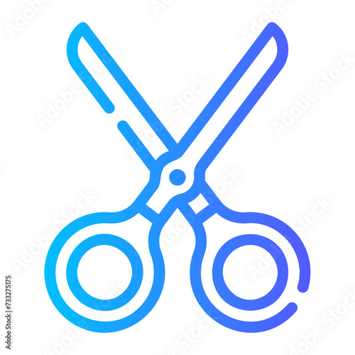 scissors gradient icon