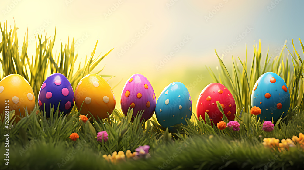 Easter background, background with copy space