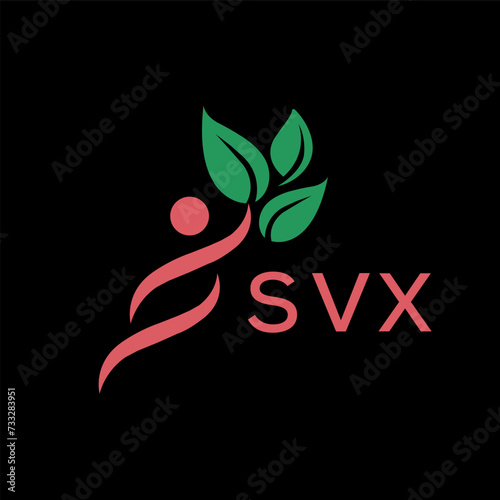 SVX  logo design template vector. SVX Business abstract connection vector logo. SVX icon circle logotype.
 photo