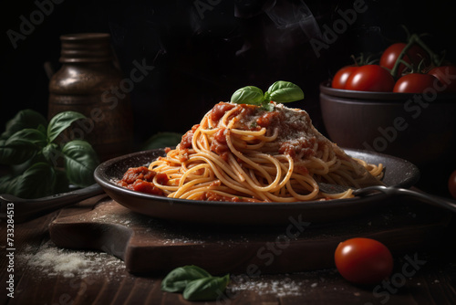 spaghetti with meatballs