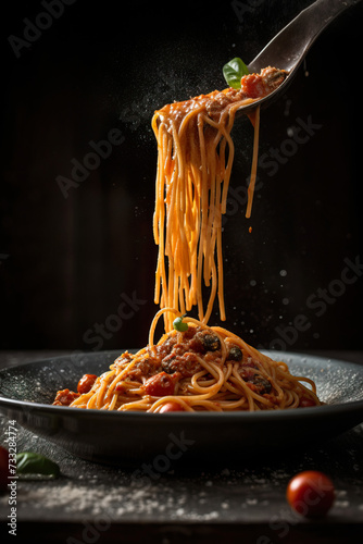 spaghetti with meatballs