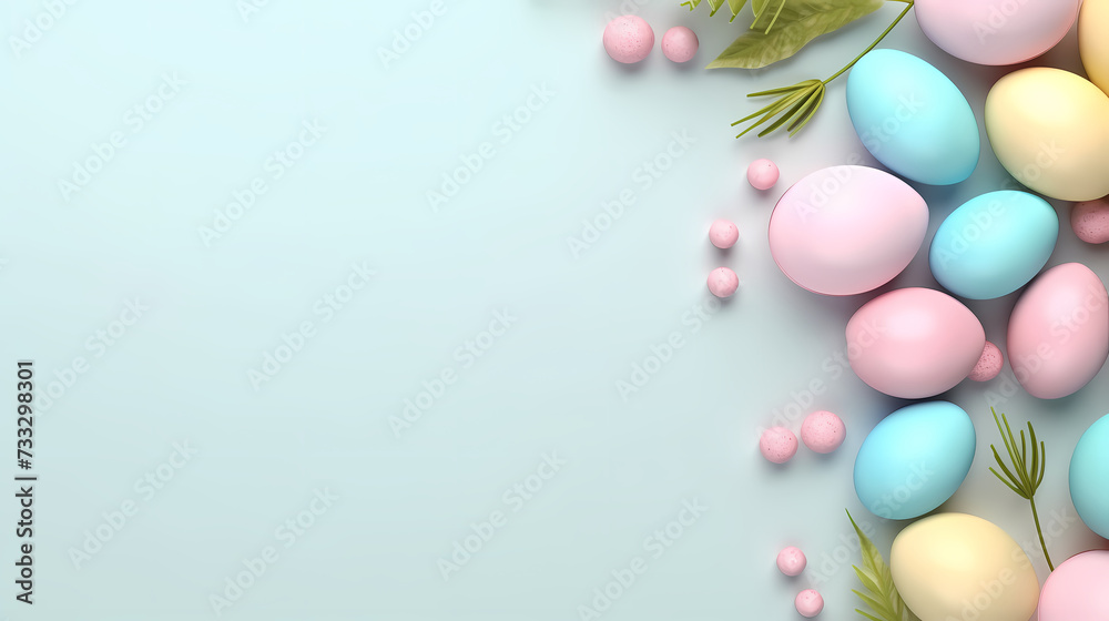 Easter background, many colorful Easter eggs Easter background, many colorful Easter eggs