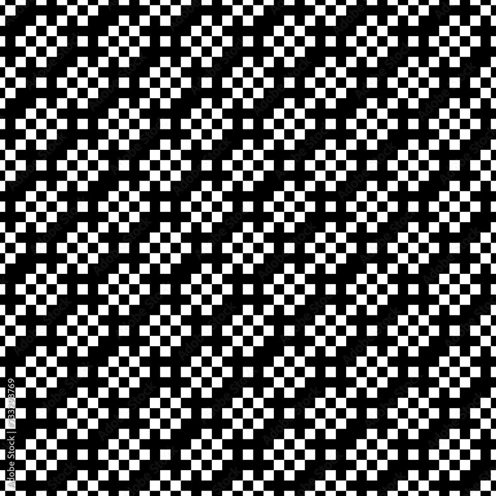 Seamless pattern. Geometric background. Squares illustration. Digital paper, textile print, web design, abstract. Checks ornament. Quadrangles backdrop. Tiles wallpaper. Ethnic motif. Vector artwork