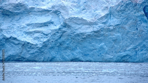 Glacier meeting the see on the coast of Elephant Island, Antarctica