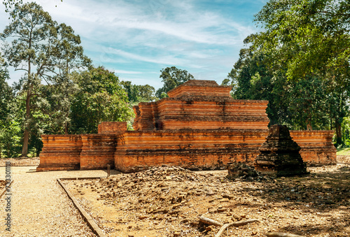 Temple of Muara Jambi. Sumatra, Indonesia photo