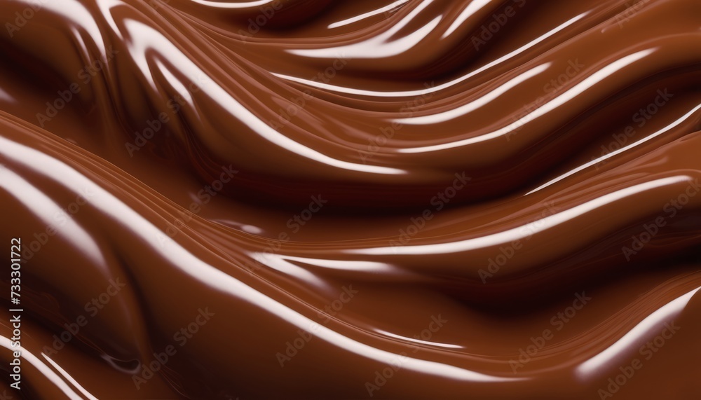 A close up of a chocolate sauce