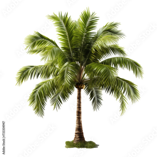 Palm on a transparent background.