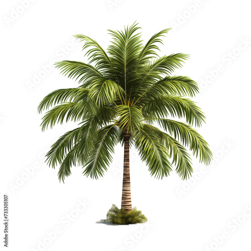 Palm on a transparent background.