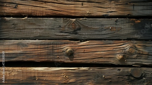 Background with a dark wood texture. Dark wood horizontal plank background, top view.