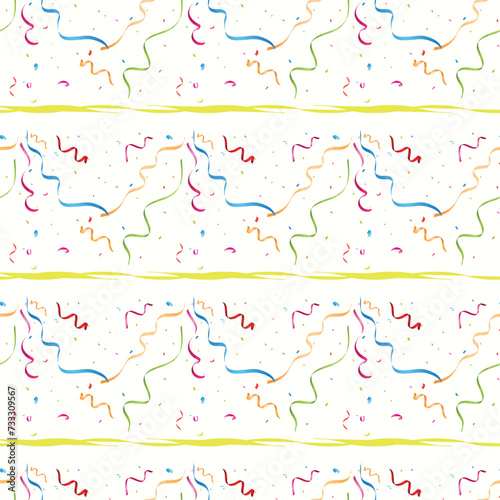 Confetti Seamless Vector Pattern Design