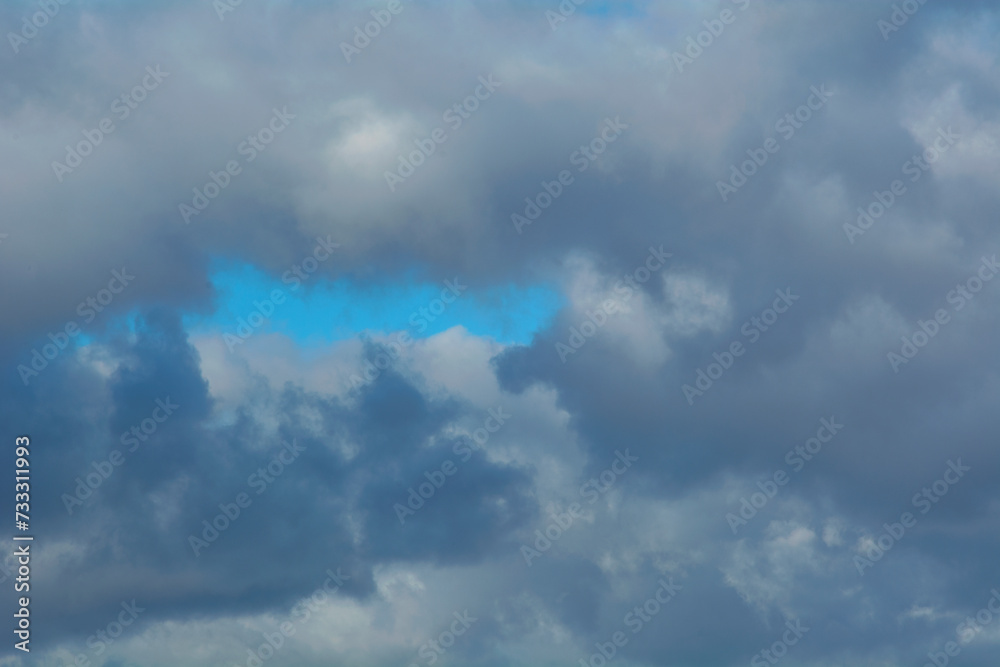 Fototapeta premium Beautiful blue skies with beautiful clouds