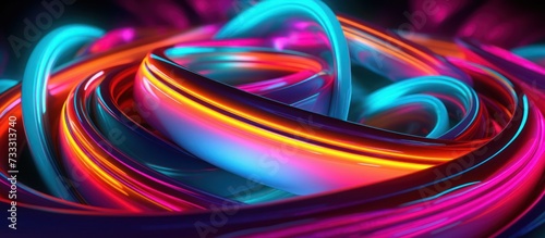 neon rainbow colors abstract background