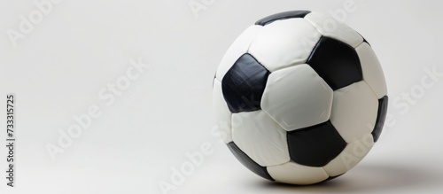 White Isolated Soccer Ball  A Striking Image of a Soccer Ball on a White Background  Perfect for Sports Enthusiasts