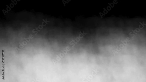 rising smoke steam overlay. Realistic moving smoke effect on transparent background. fog element for design photo