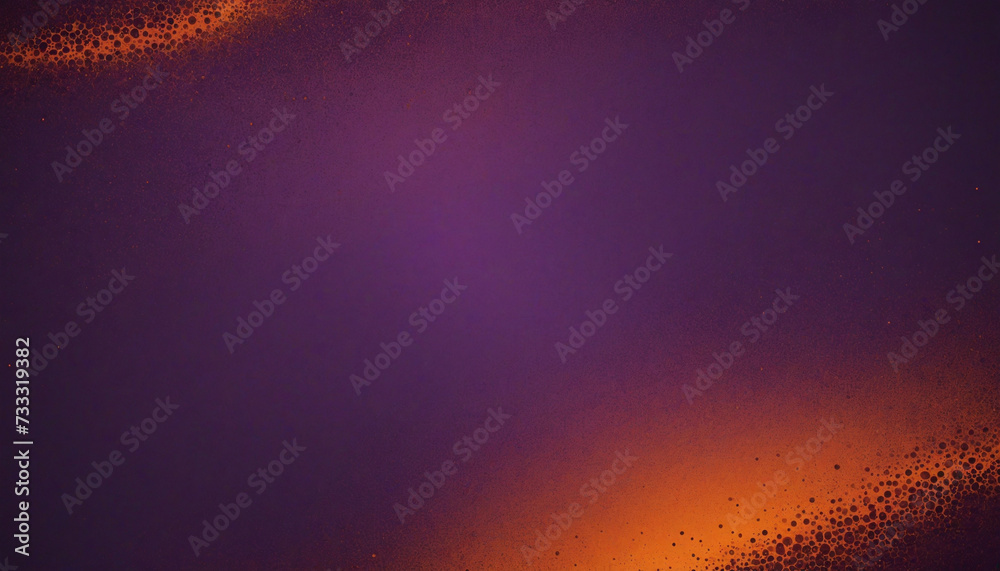 Purple orange gradient background, dark grainy banner design, noise grain texture, copy space