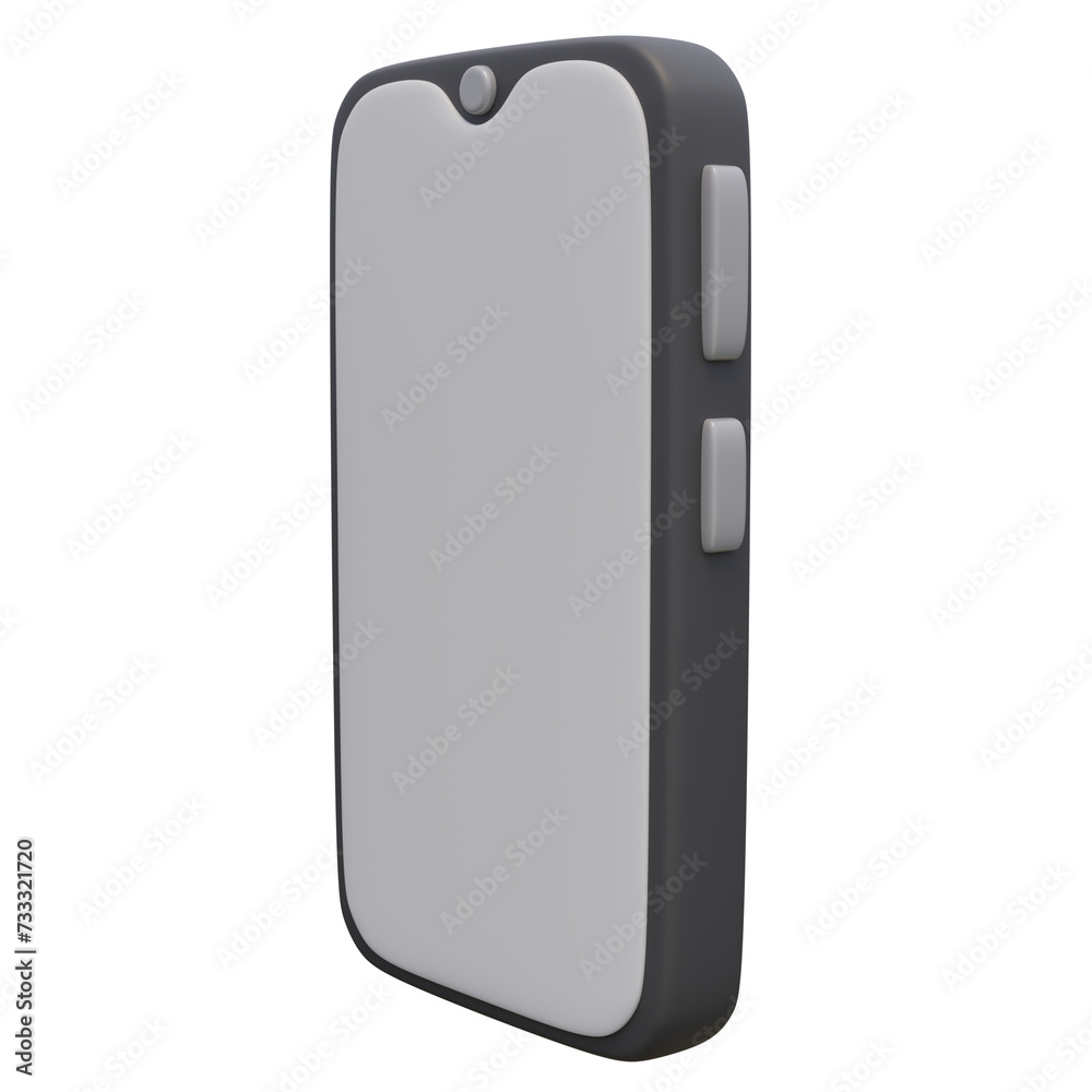 3d render illustration of smartphone with white screen. Technology concept. Illustration for web or app design. 3d render illustration of smartphone with white screen. Technology concept. Illustration for web or app design.