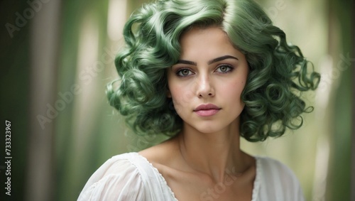  Angelic Beauty with a Dangerous Edge  A Blonde Woman with Green Eyes  Evoking 1920s Italian Charm       