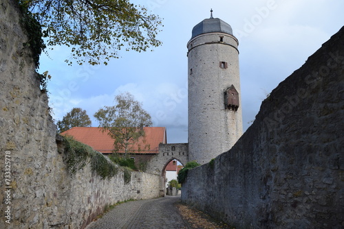 Sack gate and sack tower in Warburg; Germany; North Rhine-Westphalia photo