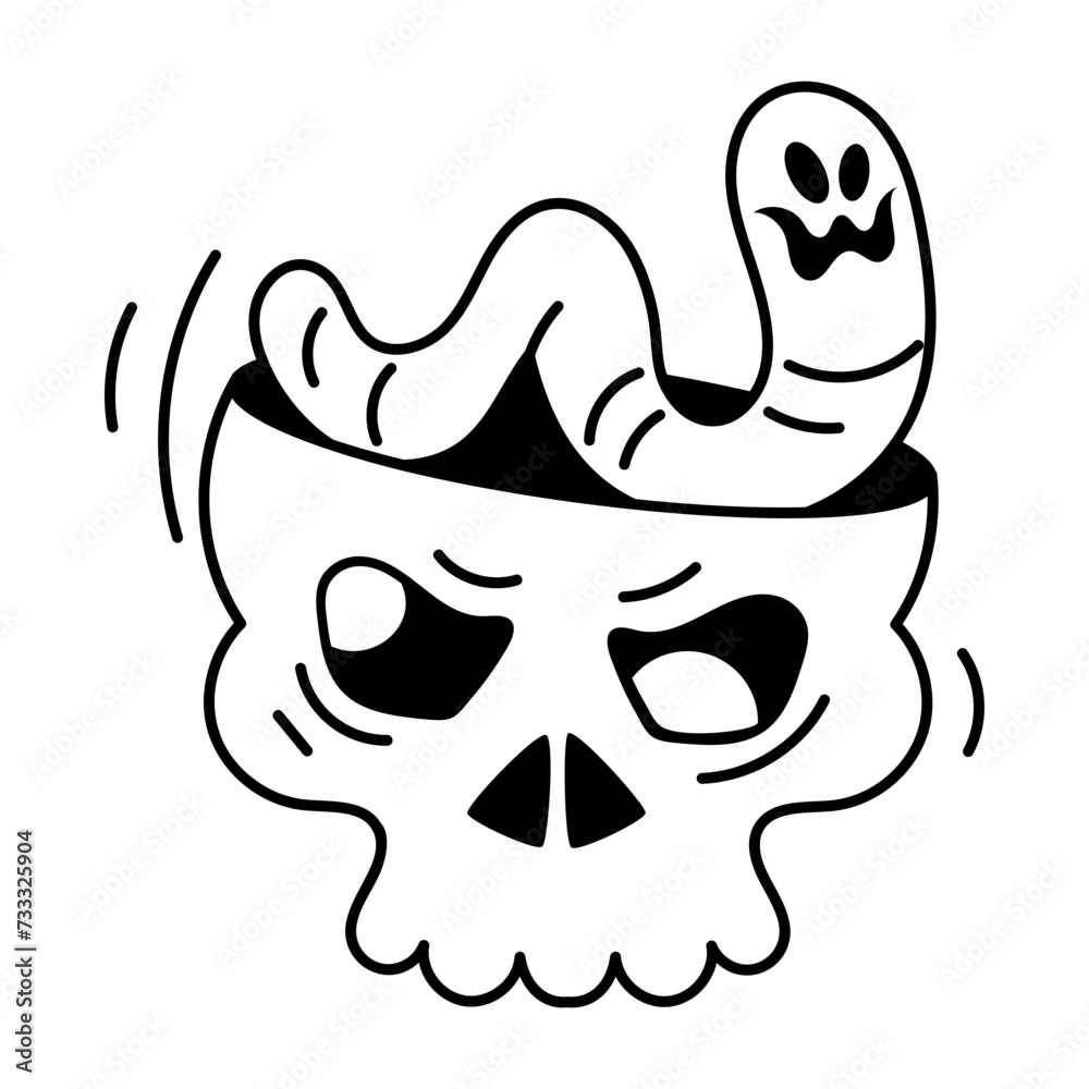 Fototapeta premium Snake Skull 