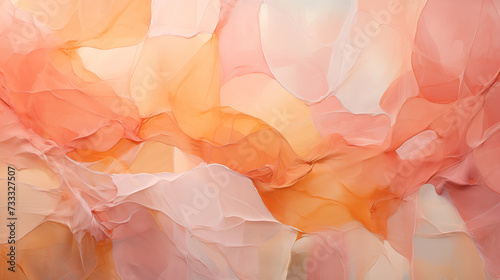 Rose-Colored Grunge Abstract Texture,Abstract background of crumpled paper, orange and yellow colors. © nddcenter