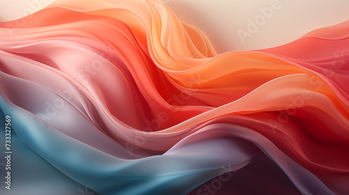 Soft Silk Waves: Abstract Background in Smooth Blue and Red Motion,Soft Silk Waves: Abstract Background in Smooth Blue and Red Motion
