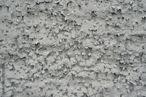 Background - Cement, sand, stones, wall plaster - Original GDR scratch coat for house walls
