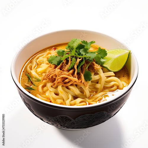 Khao soi soup closeup