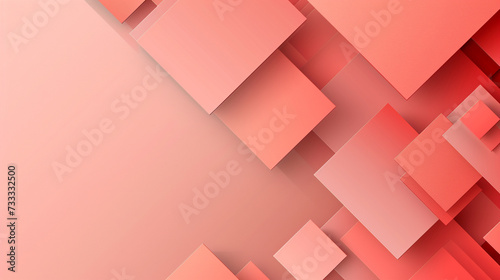 Coral color abstract shape background presentation design. PowerPoint and Business background.
