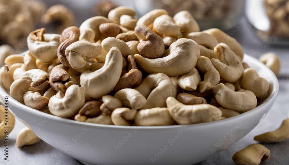 A white bowl filled with peeled almonds A white bowl filled with peeled almonds