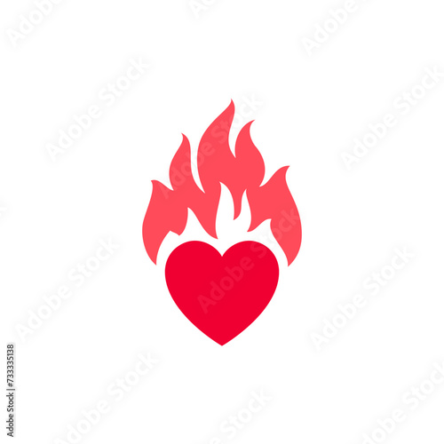Love icon or Valentines day, holiday sign designed for celebration, vector symbol trendy modern style