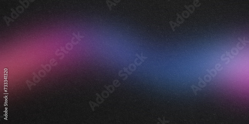 Purple pink blue black abstract gradient background grain texture effect dark vibrant color flow wave copy space